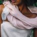 Linen scarf Mariam pink